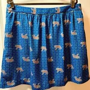 J. Crew Mercantile Tiger Print Skirt